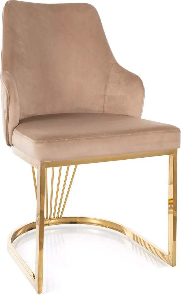 SI Alure Velvet stolička béžová