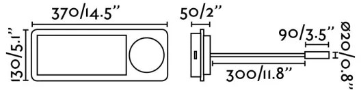 FARO 20062 - LED Nástenné svietidlo MOOD 2xLED/3W + LED/1,5W/230V
