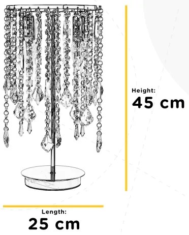 ONLI - Stolná lampa LAILA 2xE14/10W/230V 45 cm