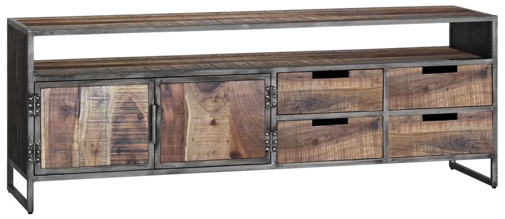 furniture-nabytek.cz - TV stolek York dřevo akácie a kov