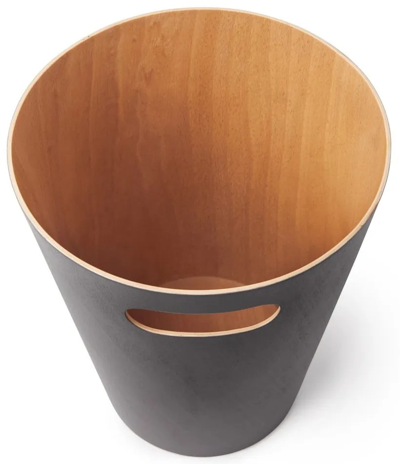 Tmavosivý kancelársky odpadkový kôš 7,5 l Woodrow – Umbra