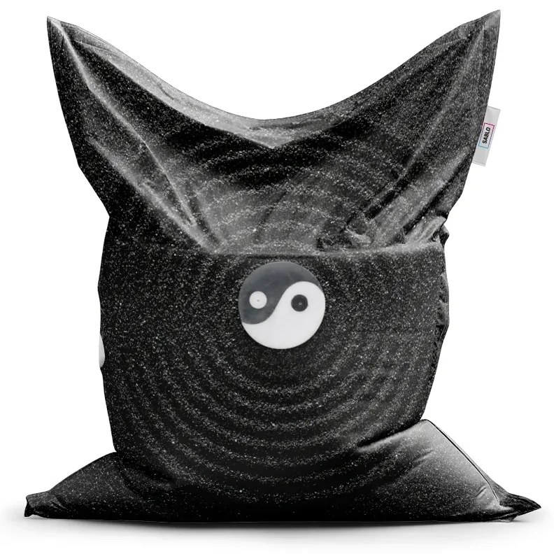 Sablio Sedací vak Jin a jang - 150x100 cm