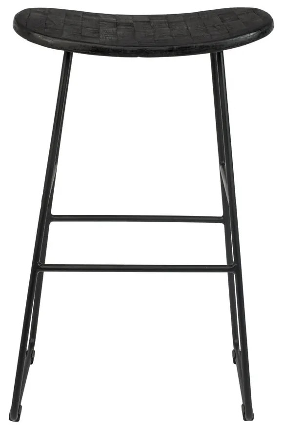 Čierna barová stolička 2 ks (výška sedadla 62 cm) Tangle – White Label