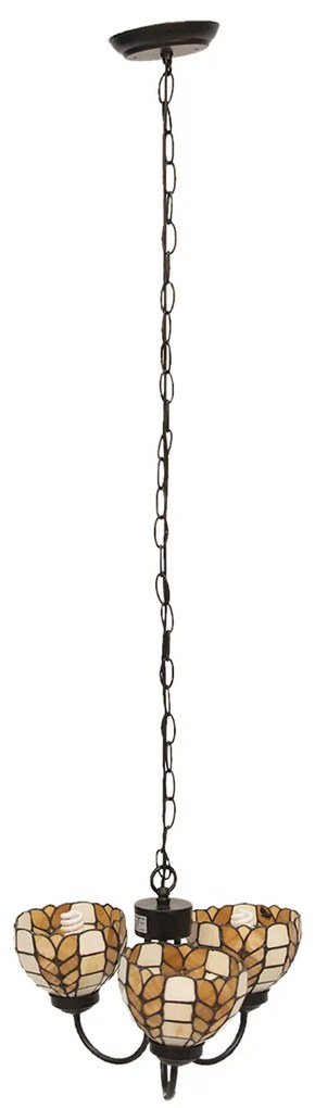 Trojramenný luster tiffany Ø39