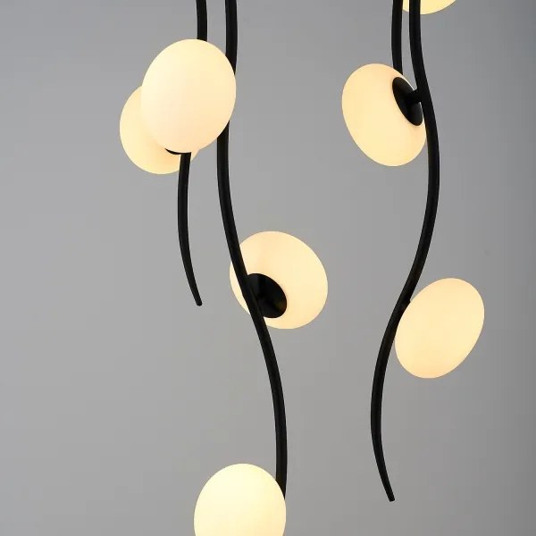 LED Prisadený luster GELA 18xLED/3W/230V 3000K čierna