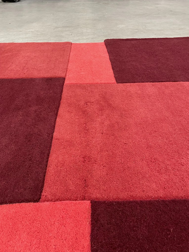 POŠKODENÝ Kusový koberec Abstract Collage Red, 150x240, červená, chodba / predsieň, Flair Rugs
