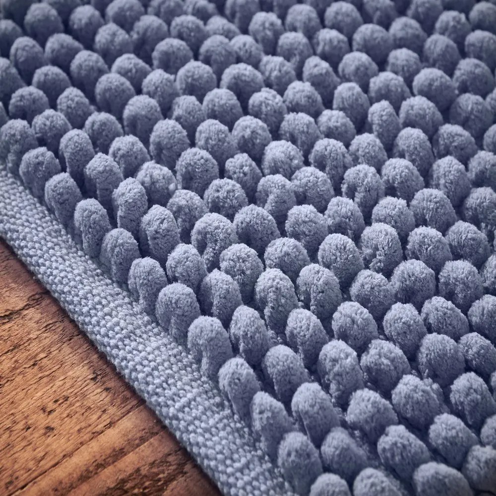 Modrá kúpeľňová predložka 50x120 cm Aspen Bobble – Bianca