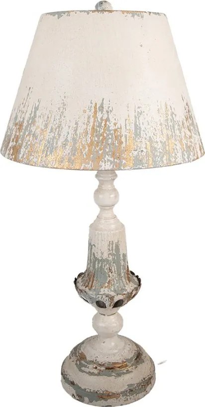 Béžová antik kovová stolná lampa Brocante - Ø 36*70 cm E27/ 1*60W