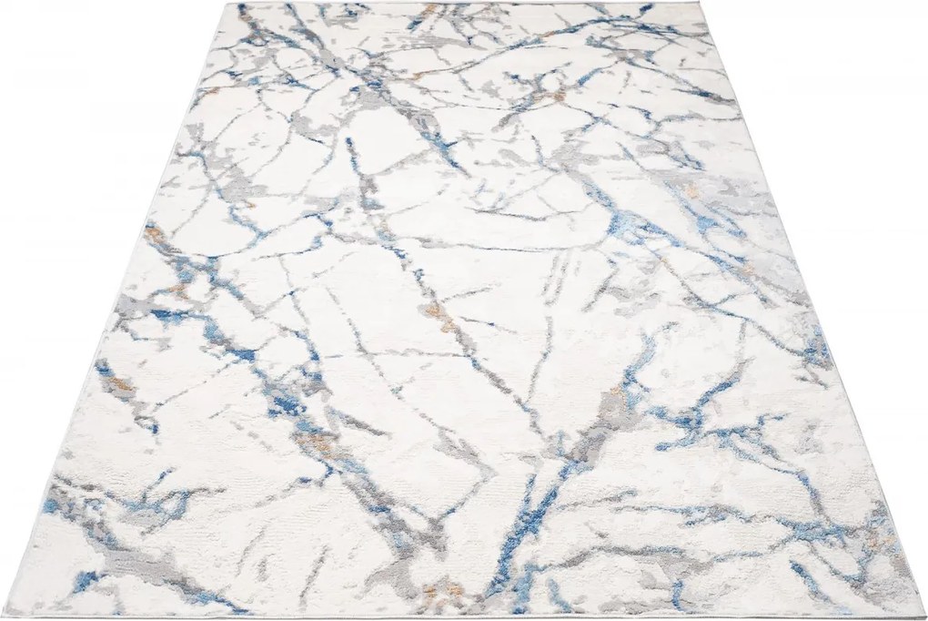 TA Koberec D681B BIELA D_MODRÉ ÚDOLIE Rozmer: 120x170 cm