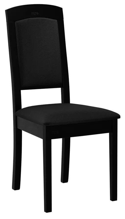 Čalúnená jedálenská stolička Heven XIV, Morenie: čierny, Poťahové látky: Hygge D20