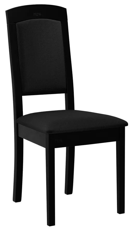 Čalúnená jedálenská stolička Heven XIV, Morenie: čierny, Poťahové látky: Hygge D91