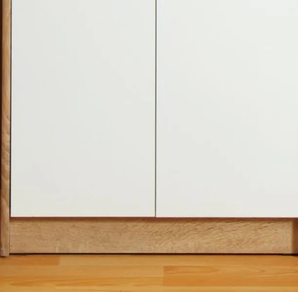 Šatníková skriňa Vincent, dub sonoma/biela