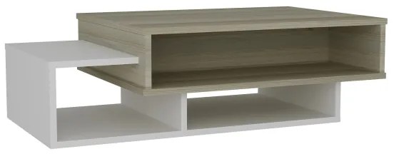 Konferenčný stolík TAB 32x105 cm béžová/biela