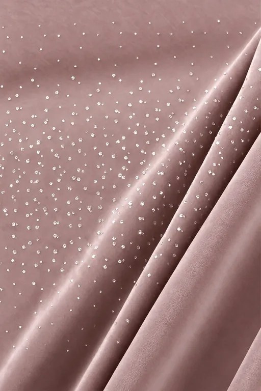 Velúrový záves SHINY púdrový 140x270 cm