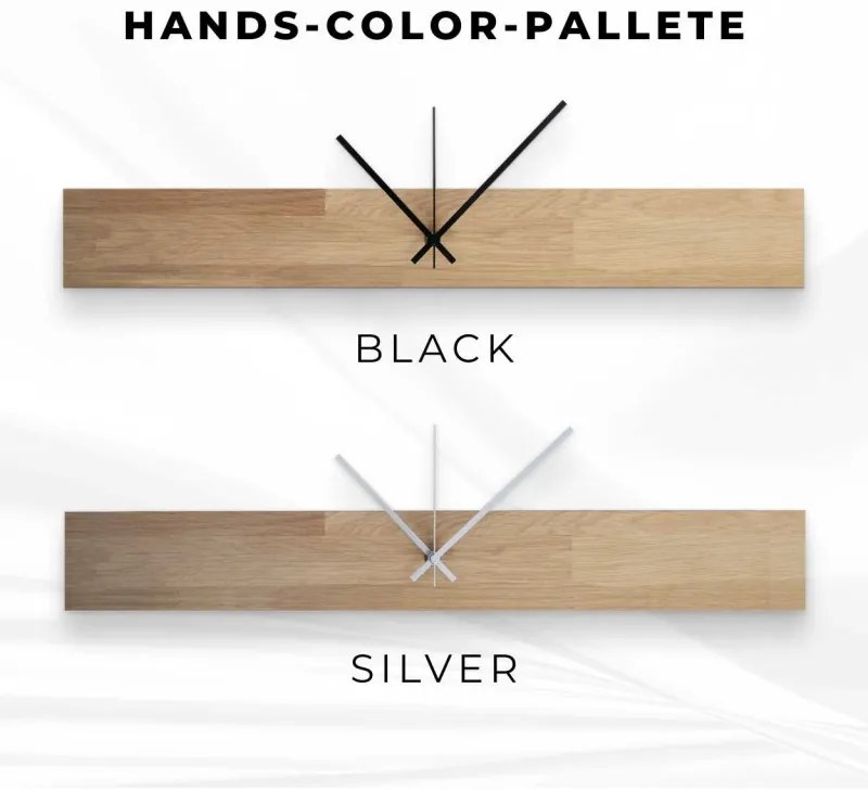 Minimalistické hodiny z prírodného dreva I SENTOP MAS020-osmo-3041-VARNISH