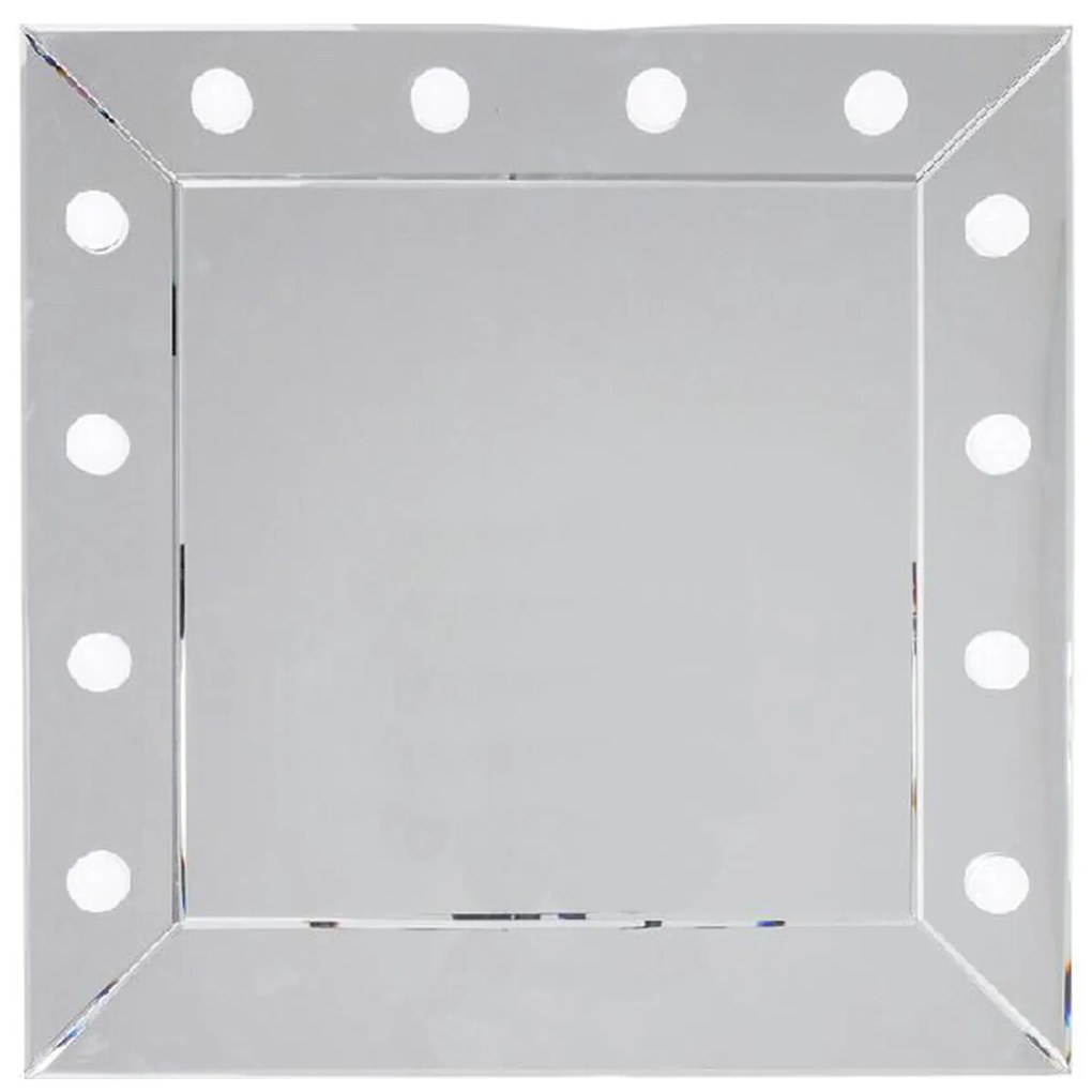 Make Up Square zrkadlo sivé 81x81cm