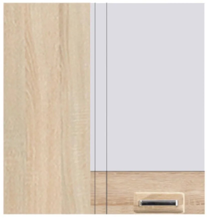 Kuchynská skrinka Premio 45G biely lesk/sonoma