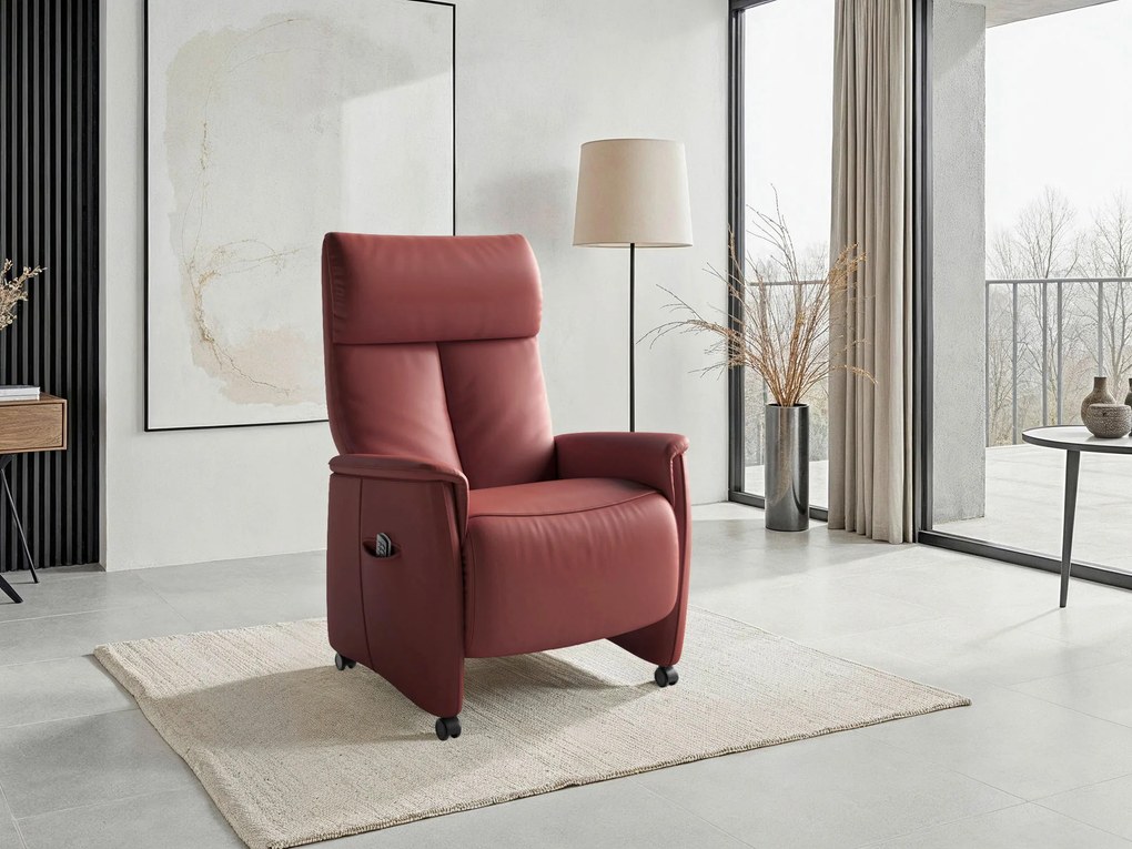XXXLutz RELAXAČNÉ KRESLO, koža, červenohnedá Sit & More - Online Only obývacie izby - 0001440324F1