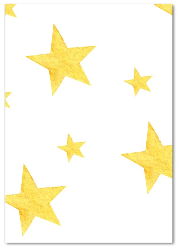 Foto obraz akrylový do obývačky Žlté hviezdy pl-oa-70x100-f-127105931