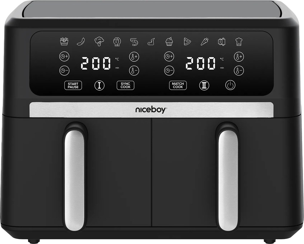 Teplovzdušná fritéza Niceboy ION AirFryer DUO