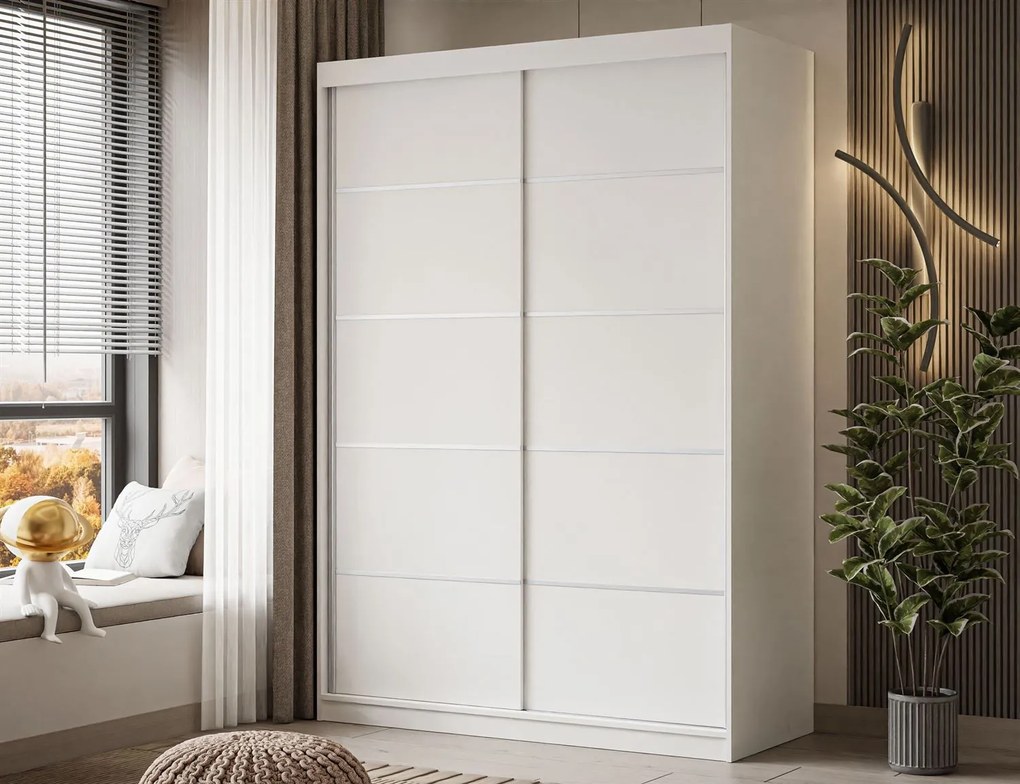 ŠATNÍKOVÁ SKRIŇA EMA 150 cm BIELA
