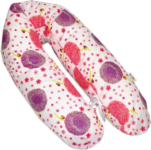 Mamo Tato Mamo Tato Kojící polštář - relaxační poduška Multi Pampelišky růžové