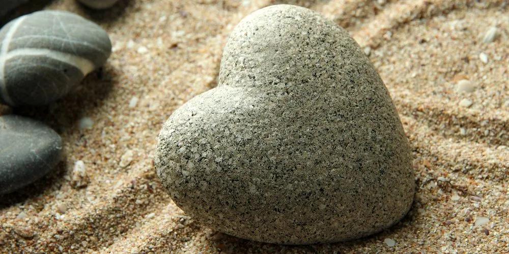 Obraz Zen kameň v tvare srdca Varianta: 100x50