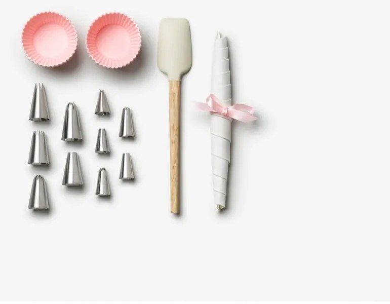 Cukrárska súprava na zdobenie počet nástavcov 10 ks The Essentials Cupcake Tools – Printworks