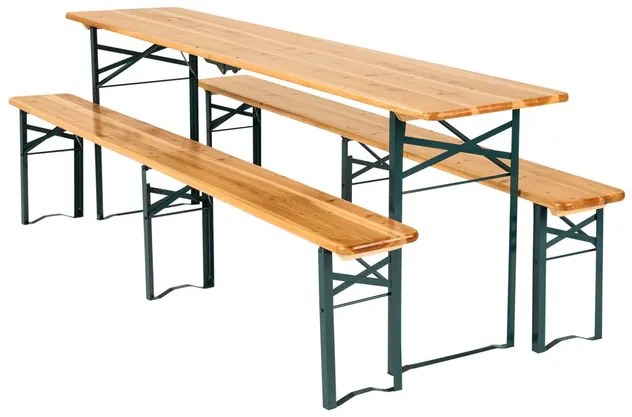 EASYmaxx Súprava jedálenského stolu s lavicou do altánku, 3-dielna (100378904)