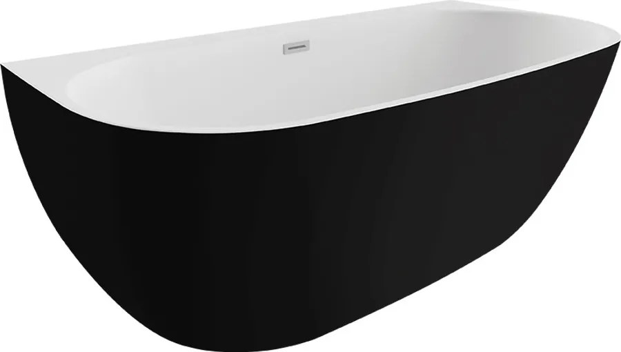 Polimat Akrylátová voľne stojaca vaňa k stene Risa 170x80 POLIMAT-Rozmery: 170x80, POLIMAT-Farba vane: Biela / biela lesk