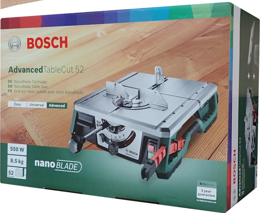 Stolová píla 0603B12001 550W Bosch AdvancedTableCut Advanced TableCut 52