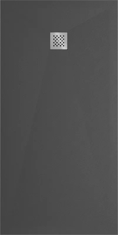 Mexen Stone+, obdĺžniková vanička z minerálneho kompozitu 160 x 80 cm, antracitová, 44718016
