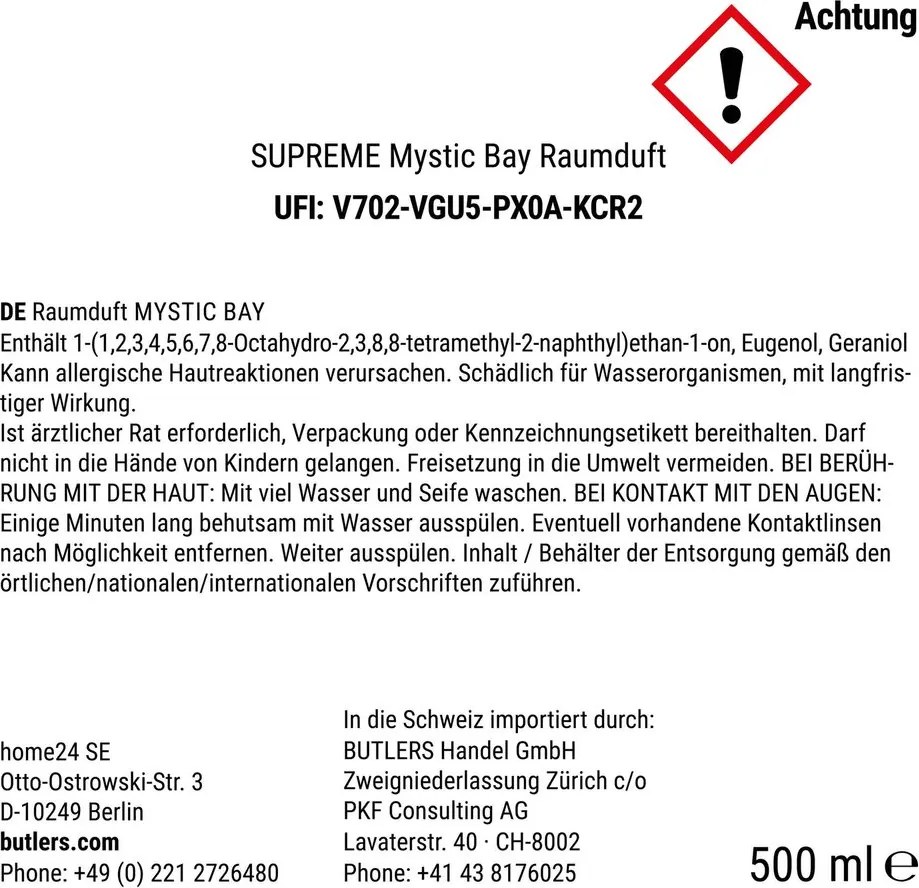 SUPREME Vôňa do bytu Mystic Bay 500 ml