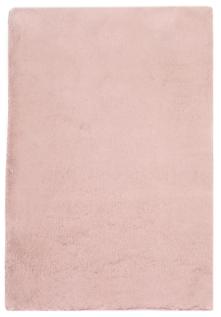 Dekorstudio Kožušinový koberec do kúpeľne TOPIA mats - ružový Rozmer koberca: 120x170cm
