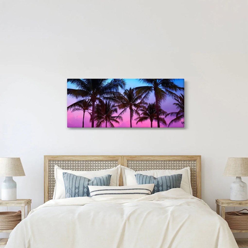 Obraz - Palmy v Miami (120x50 cm)
