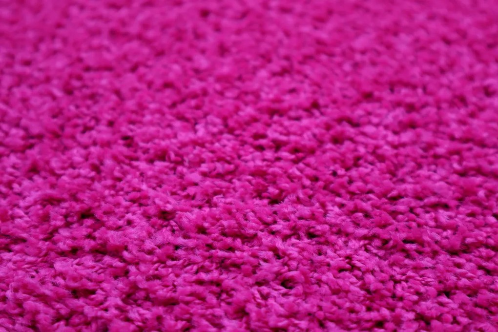 Vopi koberce Kusový koberec Color Shaggy ružový štvorec - 80x80 cm