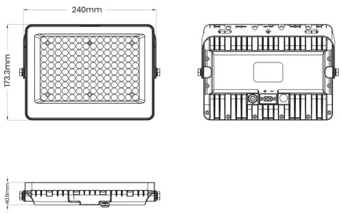 LED Reflektor so solárnym panelom FOCUS 100W/15000 mAh 3,2V 6000K IP65 + DO