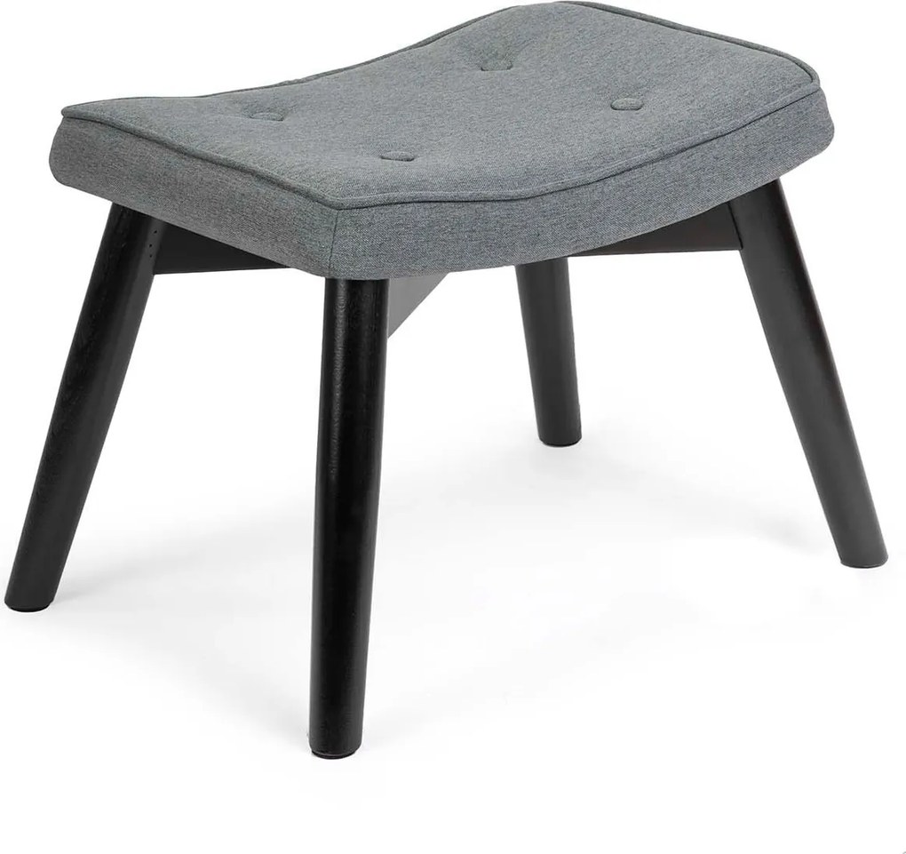 SOFOTEL Kreslo s opierkou na ruky a podnožkou Norse 2040 - sivé