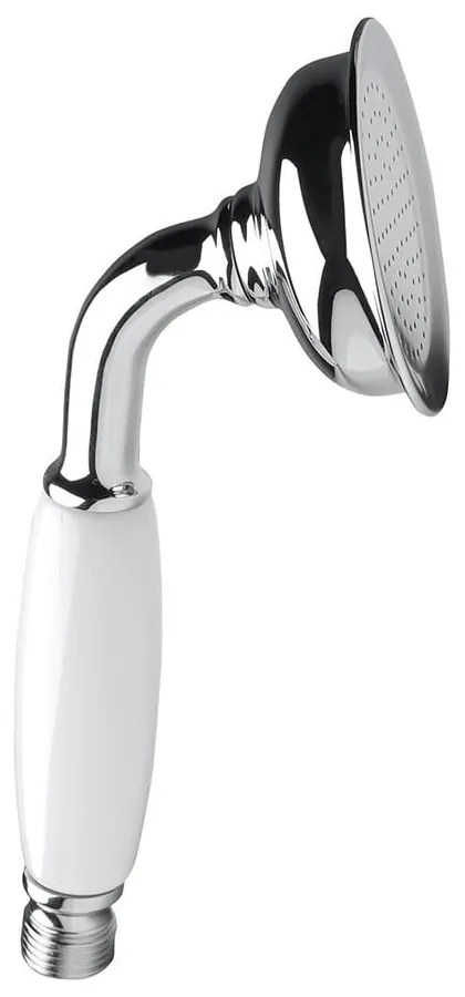 Mosadzná sprchová hlavica v lesklo striebornej farbe ø 7 cm Epoca – Sapho