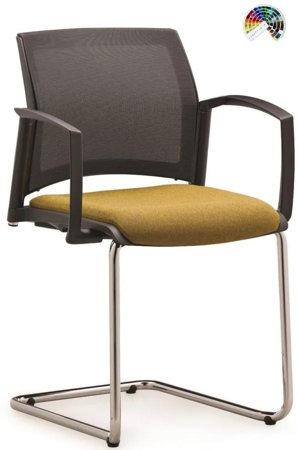 RIM Konferenčná stolička EASY PRO EP 1222 1224 čalúnenie VALENCIA koženka