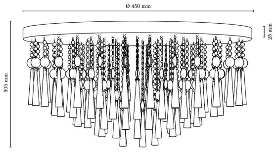 Spot-Light 9018828 - Stropné svietidlo LUXORIA 8xG9/28W/230V