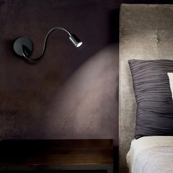 Ideal Lux - LED Flexibilná lampička FOCUS LED/4W/230V CRI 90 čierna