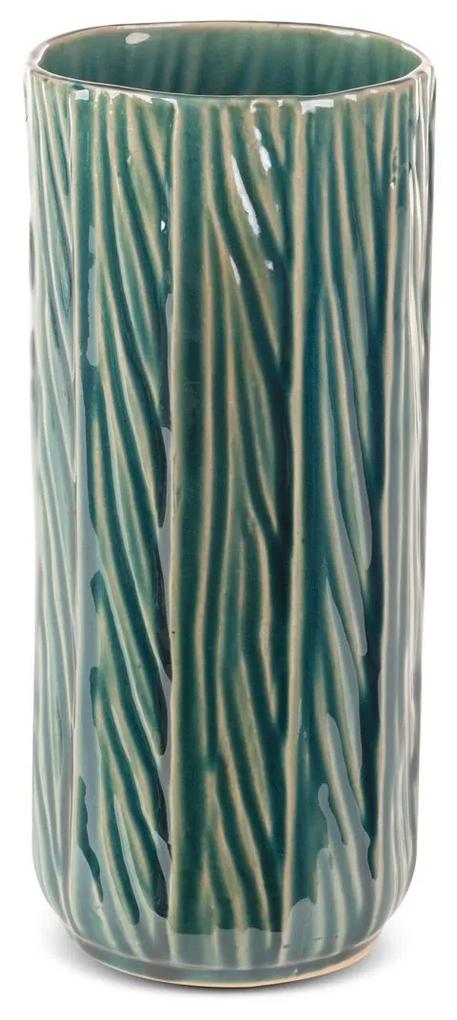 REA Dekoratívna váza 12x28 cm zelená
