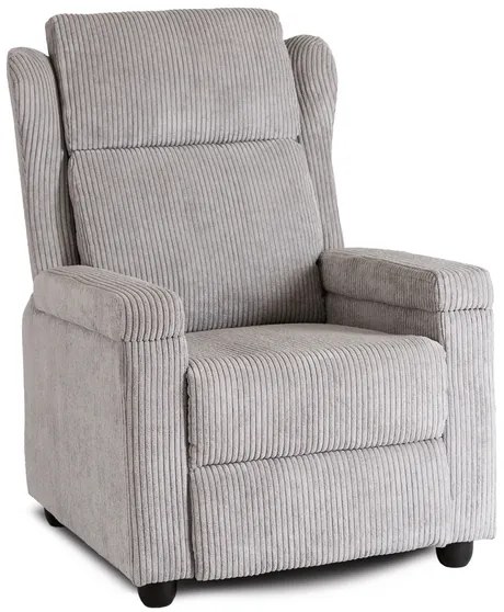 Kreslo DARIO sivé, z menčestru