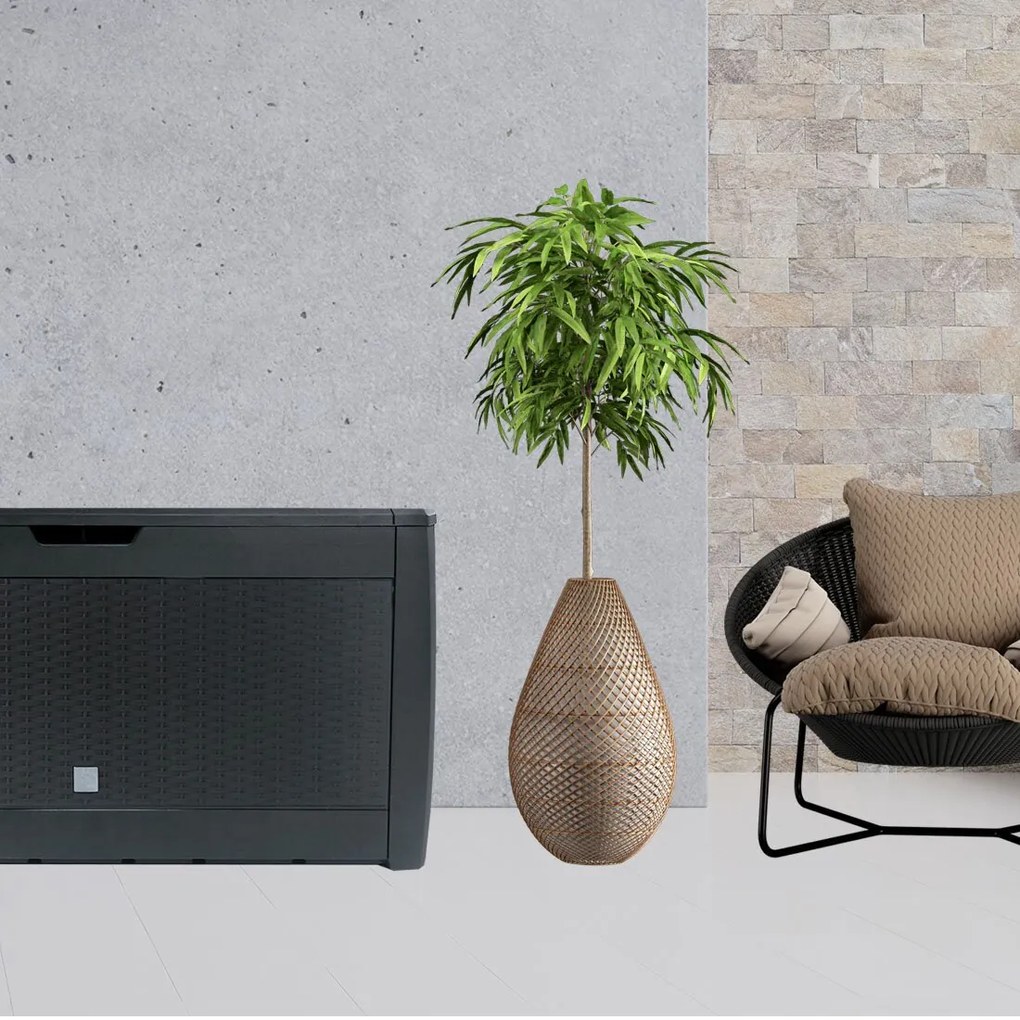 Odkladací box RATO, 310l, 119x48x60cm, antracitová Prosperplast