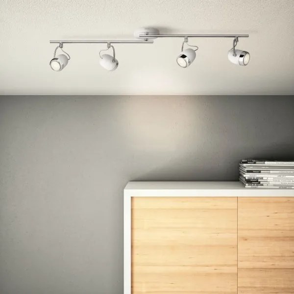 Philips 56484/31/PN - Bodové svietidlo MYLIVING BALSA 4xGU10/35W/230V