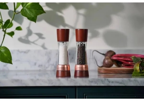 Cole&Mason - Sada mlynčekov na soľ a korenie DERWENT 2 ks 19 cm buk/hnedá