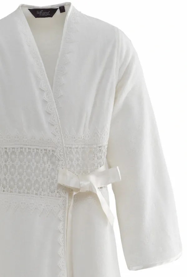Soft Cotton Dámsky elegantný župan DEMET v darčekovom balení