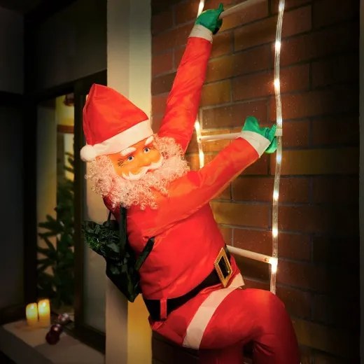 InternetovaZahrada Mikuláš na rebríku-120 LED diód