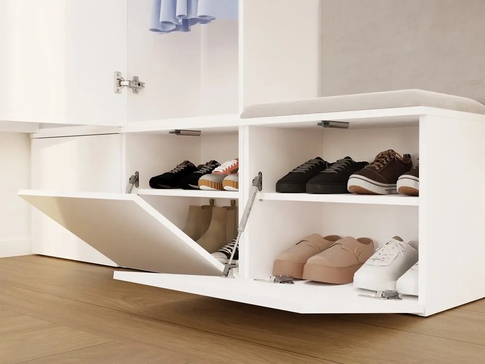 Předsíňová stěna Haga 1Sz2W 150 cm bílá